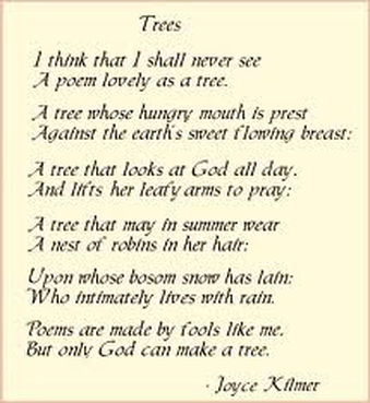 kilmer trees joyce poems poem tree quotes nature quotesgram lovely words song favorite simplicity growing loggers mother shall never think